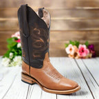 White Diamonds Women's Napa Leather Square Toe Rodeo Cowgirl Boots – Gold