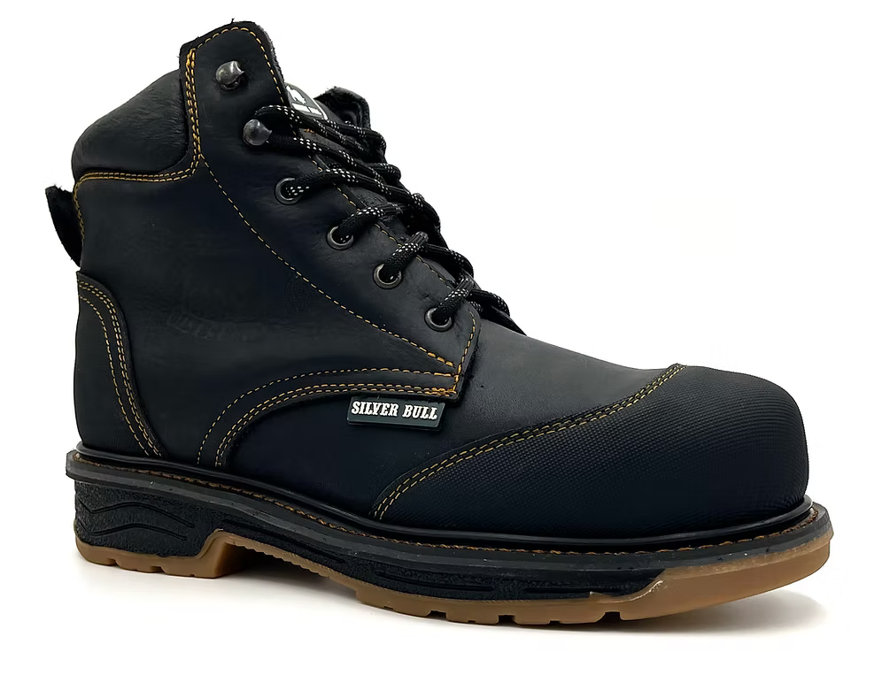 Fuerbo Boots Men”s SB–1616 Composite Toe Black Kevlar Dual Density