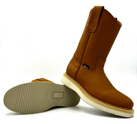Fuerbo Boots Men”s AO–470 Honey Tan Roper Work Boot Wedge Sole