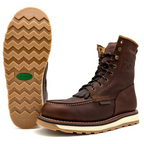 Fuerbo Boots Men”s  Heritage Lacer Moc Toe Boots–Brown