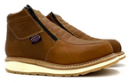 Fuerbo Boots Men”s WW–980 Double Zipper Dual Density Work Boot–Mango Tan