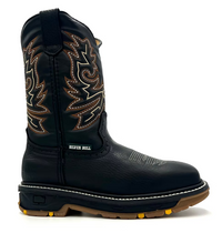Fuerbo Boots Men”s SB–5059 Black Rodeo Work Boots