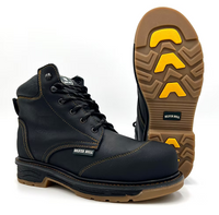 Fuerbo Boots Men”s SB–1616 Composite Toe Black Kevlar Dual Density