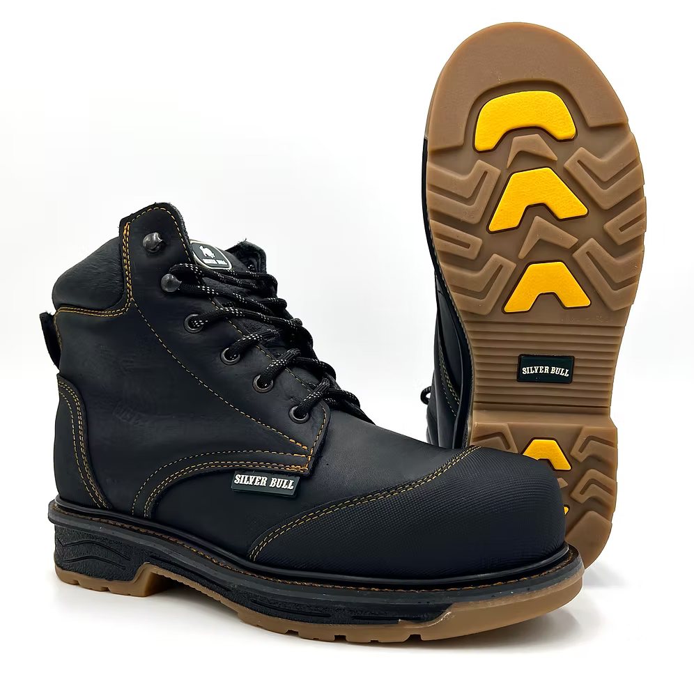 Fuerbo Boots Men”s SB–1616 Composite Toe Black Kevlar Dual Density