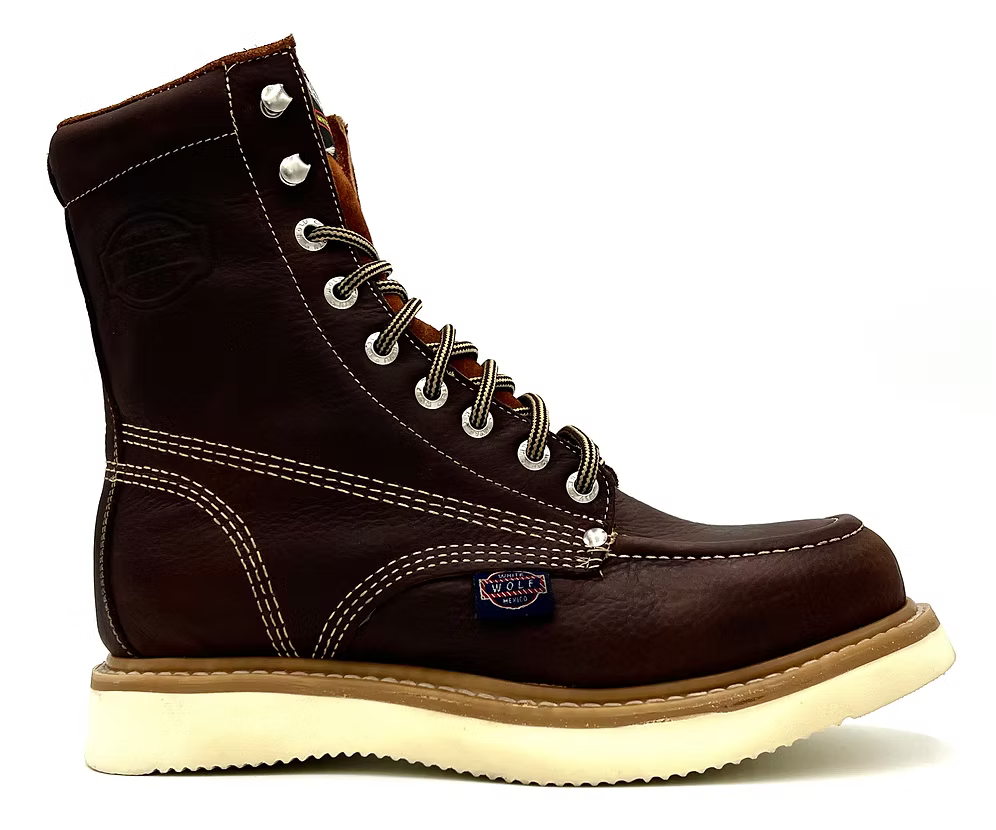 Fuerbo Boots Men”s WW–955 Moc Toe Lacer Wedge Sole Safety Toe Work Boot