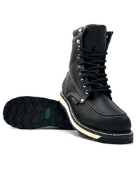 Fuerbo Boots Men”s 955 Lacer Moc Toe Boots– Flother Black