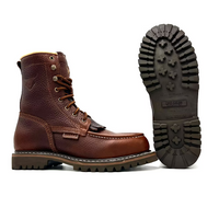 Fuerbo Boota Men”s L–59 Premium Traction Sole Safety Toe Boots–Ocre