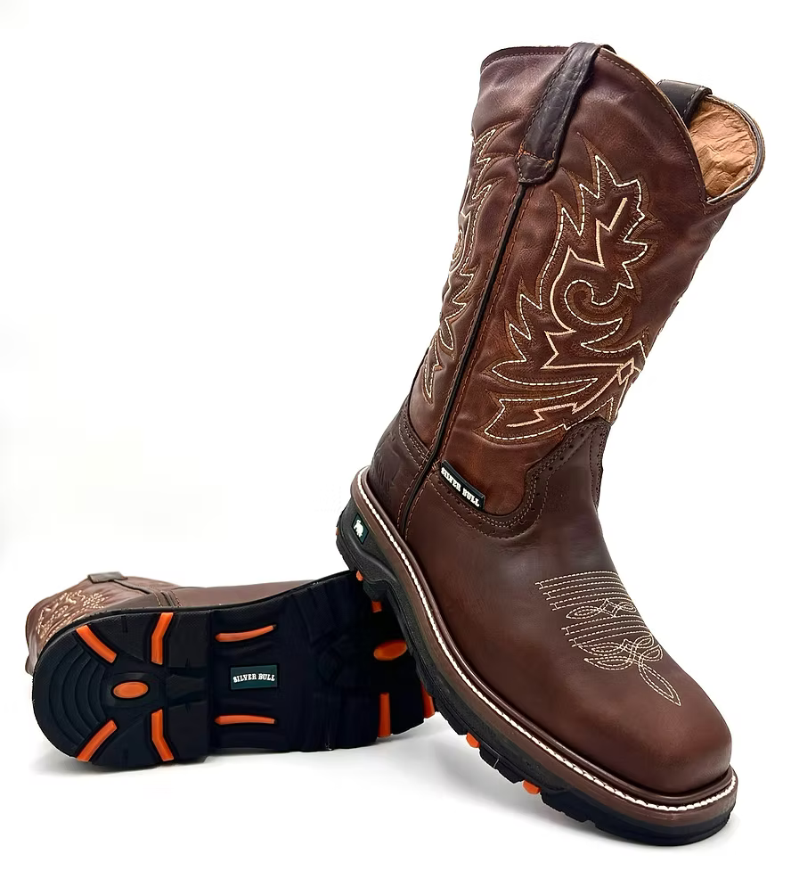 Fuerbo Boots Men's SB–5059 Square Toe Rodeo Work Boots