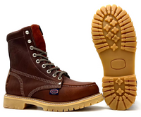 Fuerbo Boots Men”s WW–955 Moc Toe Rubber Sole–Brown