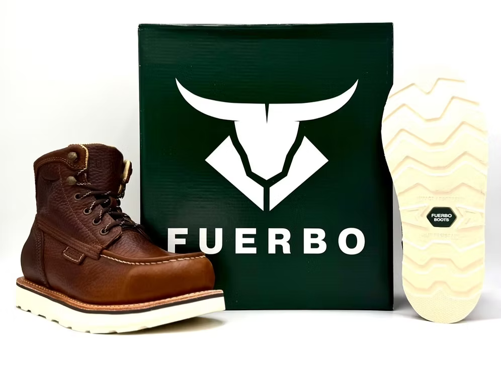 Fuerbo Boots Men”s B-48 Puncture Proof Moc Toe Boots–Brown