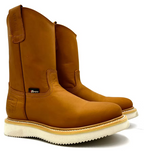 Fuerbo Boots Men”s AO–470 Honey Tan Roper Work Boot Wedge Sole