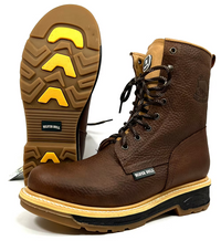 Fuerbo Boots Men”s SB–564 Industrial Lacer Work Boot–Brown