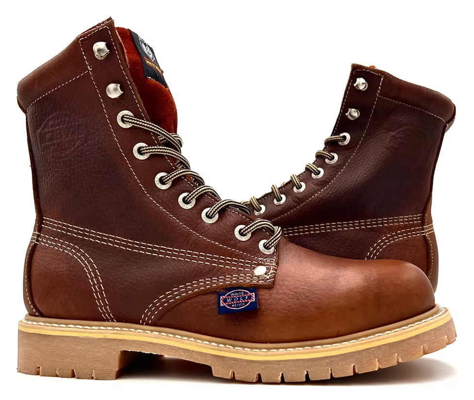 Fuerbo Boots Men”s WW–951 Moc Toe Rubber Sole Lace Up Boot Safety Toe