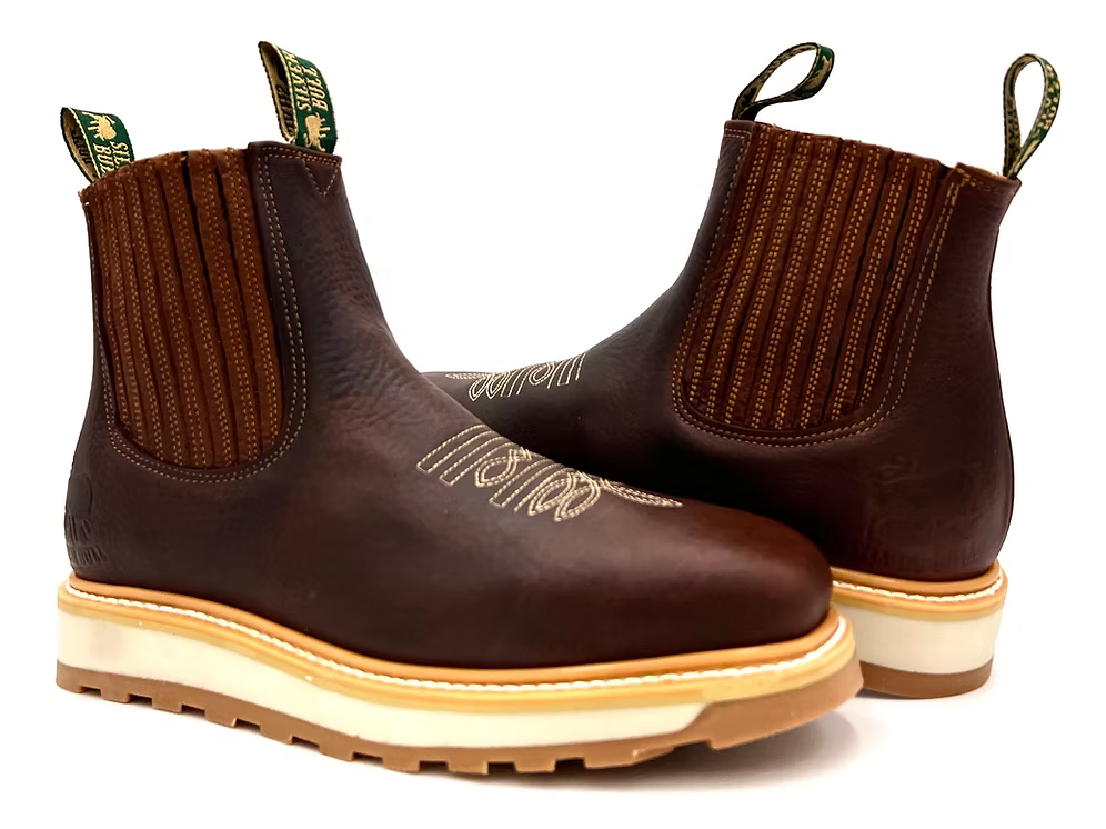 Fuerbo Boots Men”s SB–3072 Rodeo Work Boots Dual Density