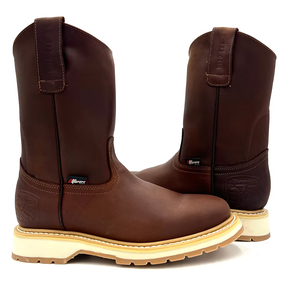 Fuerbo Boots Men”s AO–490 Copper Brown Roper Boot
