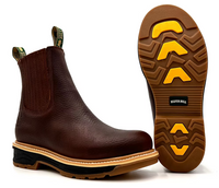 Fuerbo Boots Men”s SB–2160 Industrial Work Boot–Brown