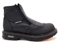Fuerbo Boots Men”s SB–679 Dobule Zipper Kevlar Work Boot–Black