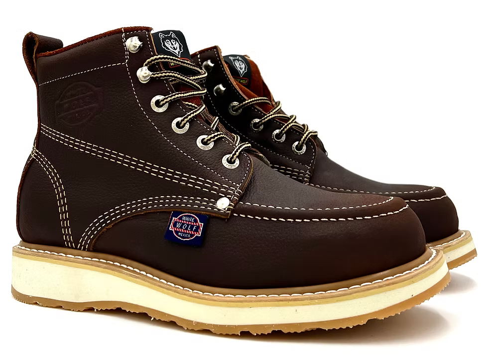 Fuerbo Boots Men”s WW–995 Classic Moc Toe Work Boot Dual Density