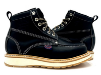 Fuerbo Boots Men”s WW–965 Classic Moc Toe Boot–Black