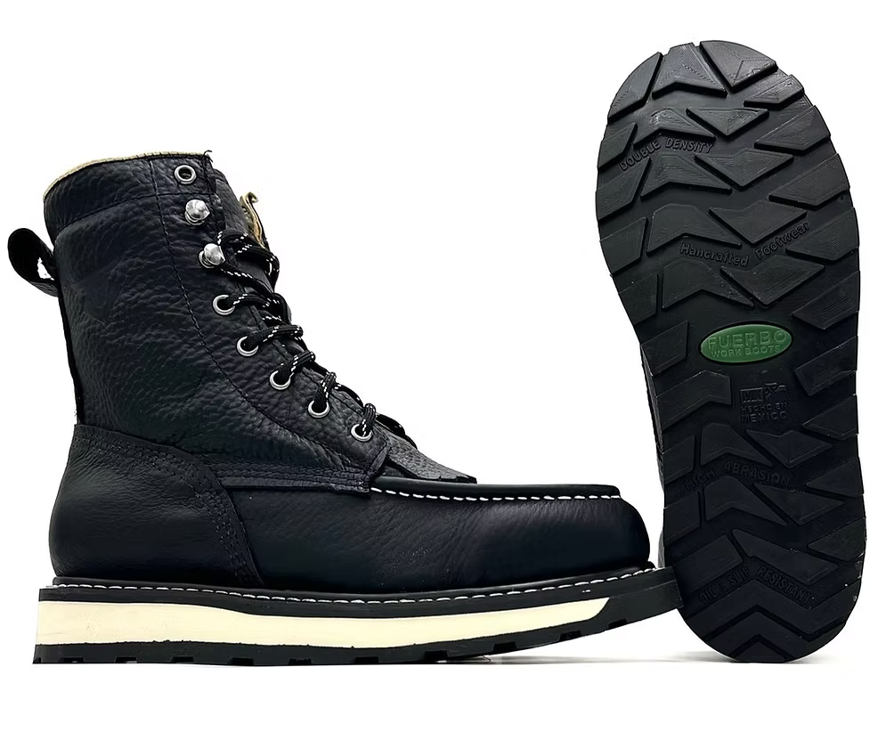 Fuerbo Boots Men”s L–50 Black Premium Lacer Boots