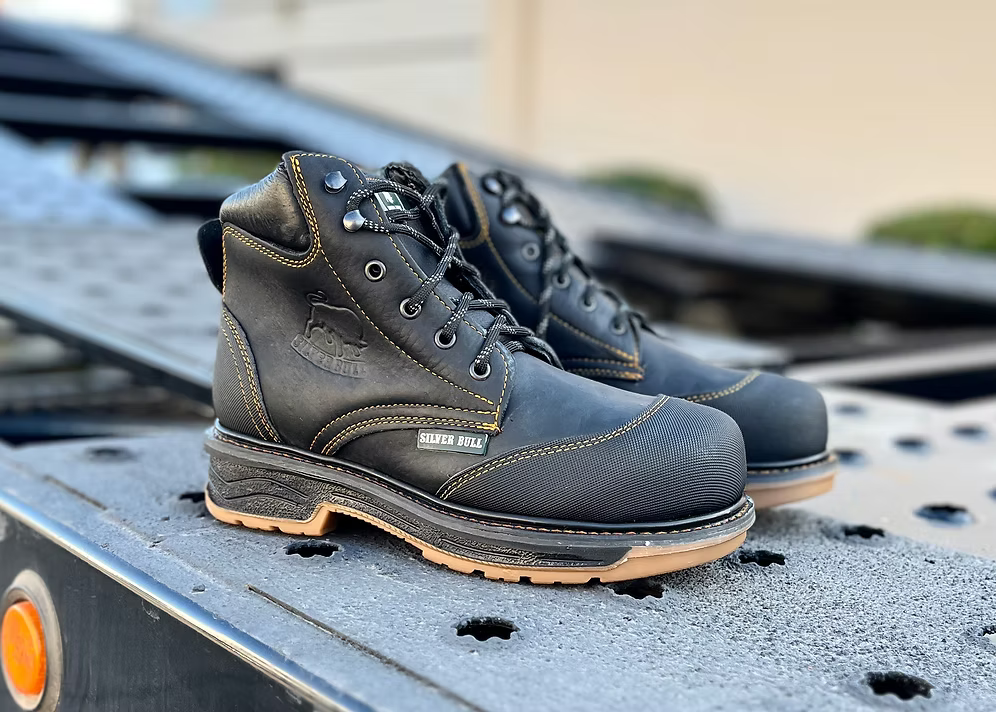 Fuerbo Boots Men”s SB–1616 Composite Toe Black Kevlar Dual Density