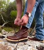 Fuerbo Boots Men”s SB–564 Industrial Lacer Work Boot–Brown