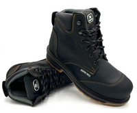 Fuerbo Boots Men”s SB–1616 Composite Toe Black Kevlar Dual Density