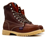 Fuerbo Boots Men”s WW–955 Moc Toe Rubber Sole–Brown