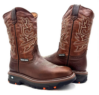 Fuerbo Boots Men”s SB–5059 Rodeo Work Boot Safety Toe