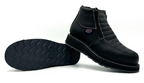 Fuerbo Boots Men”s WW–980 Double Zipper Dual Density Work Boot–Black