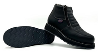 Fuerbo Boots Men”s WW–980 Double Zipper Dual Density Work Boot–Black