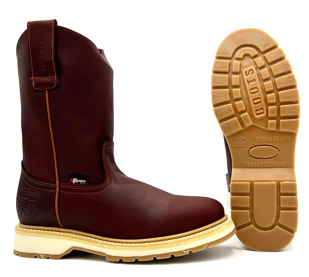 Fuerbo Boots Men”s  AO–490 Burgundy Shedron Roper Boot
