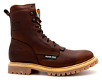 Fuerbo Boots Men”s SB–505 Lacer Work Boot Traction Sole–Ocher Brown