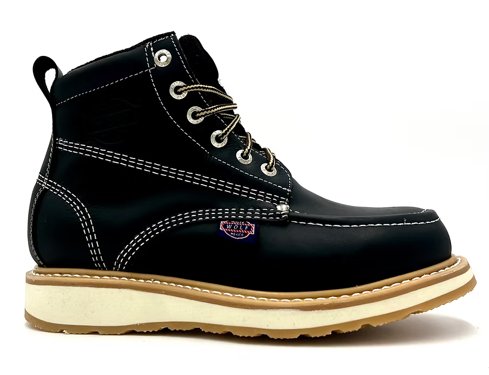 Fuerbo Boots Men”s WW–965 Classic Moc Toe Boot–Black