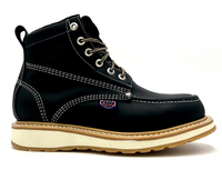 Fuerbo Boots Men”s WW–965 Classic Moc Toe Boot–Black