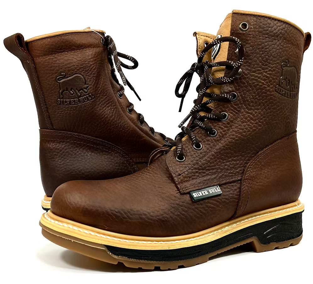 Fuerbo Boots Men”s SB–564 Industrial Lacer Work Boot–Brown