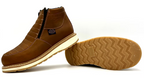 Fuerbo Boots Men”s WW–980 Double Zipper Dual Density Work Boot–Mango Tan