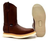 Fuerbo Boots Men”s AO–470 Copper Brown Roper Work Boot Wedge Sole