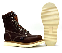 Fuerbo Boots Men”s WW–955 Moc Toe Lacer Wedge Sole Safety Toe Work Boot