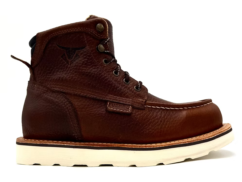 Fuerbo Boots Men”s B-48 Puncture Proof Moc Toe Boots–Brown