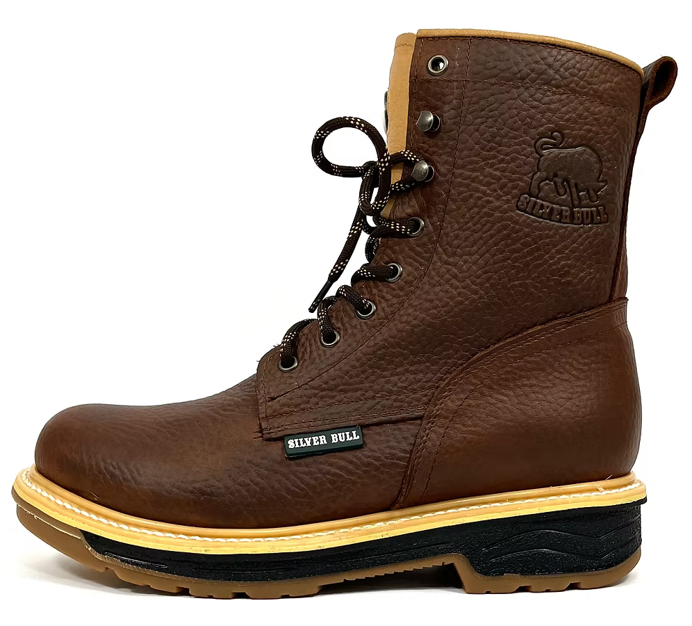 Fuerbo Boots Men”s SB–564 Industrial Lacer Work Boot–Brown