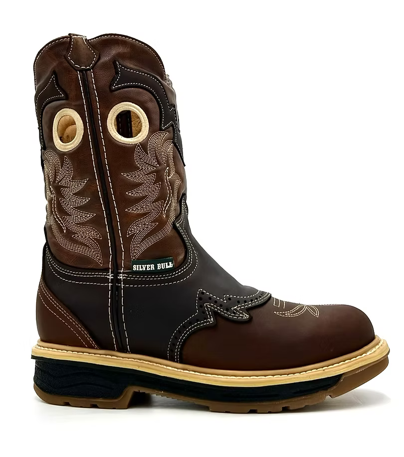 Fuerbo Boots Men”s SB–6035 Rodeo Round Toe Work Boot