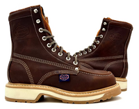 Fuerbo Boots Men”s WW–955 Moc Toe Lace Up Work Boot–Grizzly Brown