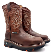 Fuerbo Boots Men”s SB–5059 Rodeo Work Boot Safety Toe