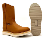 Fuerbo Boots Men”s AO–470 Honey Tan Roper Work Boot Wedge Sole