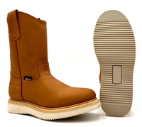 Fuerbo Boots Men”s AO–470 Honey Tan Roper Work Boot Wedge Sole