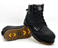 Fuerbo Boots Men”s SB–1616 Composite Toe Black Kevlar Dual Density