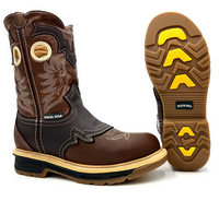 Fuerbo Boots Men”s SB–6035 Rodeo Round Toe Work Boot