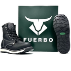 Fuerbo Boots Men”s 955 Lacer Moc Toe Boots– Flother Black