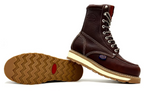 Fuerbo Boots Men”s WW–955 Moc Toe Lacer Work Boot–Grizly Brown